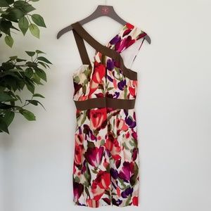Antonio Melani Silk Floral Cocktail Dress